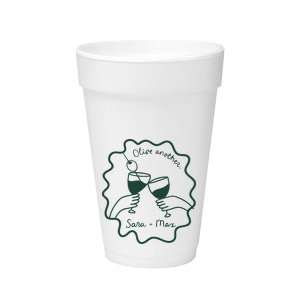 Celebrate one of a kind memories with the Olive Another Cheers Cup! The cheeky yet trendy design features a hand-drawn pair of cheersing glasses within a ribbon frame. Customize the design with your choice of text and foil stamp colors to best match your taste.