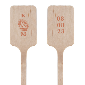 Our custom Oval Stir Stick with Satin Copper Penny Foil has a Ampersand Leaf graphic and is good for use in Outdoors, Trendy, Accents themed parties and will make your guests swoon. Personalize your party's theme today.