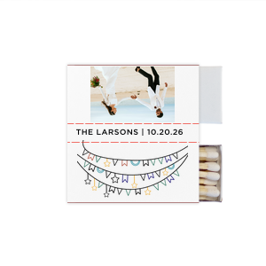 Our personalized White Classic Custom Photo Matchbox with Matte Black Ink Digital Print Colors and Matte Fuchsia Ink Digital Print Colors will add that special attention to detail that cannot be overlooked.