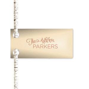 Enhance each toast with the Vine Branch Wedding Straw Tag, where 'The' unfurls into a lush vine of foliage, artfully leading to the newlyweds' shared surname. This creative flourish transforms every sip into a celebration of the couple's union.