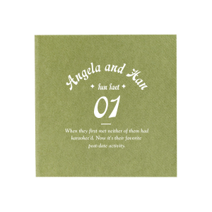 ForYourParty's personalized Spruce Cocktail Napkin with Shiny Green Tea Foil are a must-have for your next event—whatever the celebration!