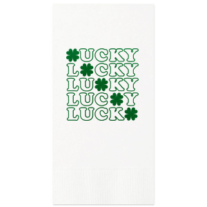 This is an essential item for any dining experience! Adding these themed St. Patrick's Day napkins to your party can help create a fun, festive and Lucky atmosphere.  Decorate your home and let the guests enjoy! 