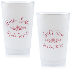 Fiesta Siesta Tequila Plastic Tumbler Cups