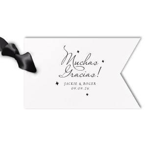Add a unique touch on your gift with this glamorous Muchas Gracias Letterpress Gift Tag. It has amazing graphics on it that will make your closest ones love it even more. Surprise them! 