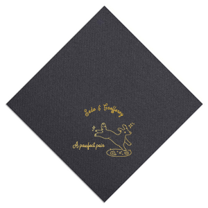 Pawfect Pair Wedding Napkin