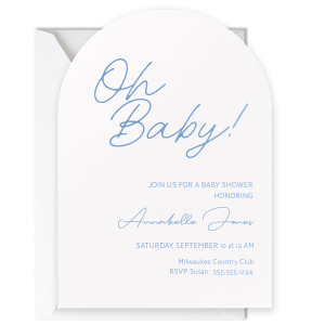 Oh Baby Shower Arch Invitation