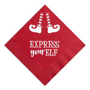 ForYourParty's elegant Leaf Cocktail Napkin with Matte White Foil has a Elf Shoes graphic and is good for use in Christmas, Holiday themed parties and couldn't be more perfect. It's time to show off your impeccable taste.