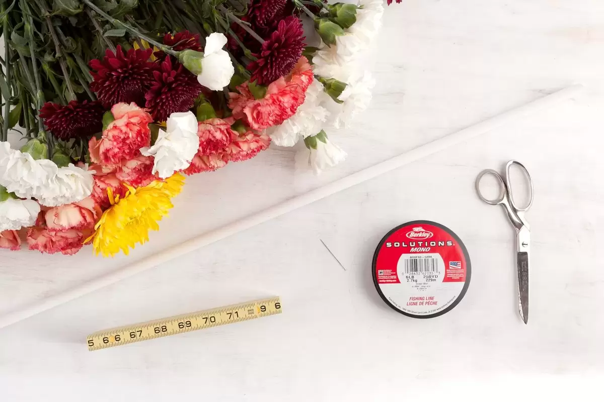 hanging flower DIY supplies