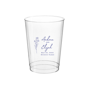 Embrace nature’s charm with the Wildflower Couple Names Wedding Cup, featuring a delicate wildflower stalk alongside the couple’s names in a simple, organic script. Perfect for celebrations that revel in the beauty of the outdoors and natural elegance, this cup subtly includes the event date and location.