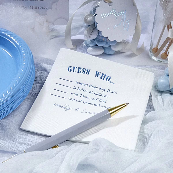 Guess Who Game Napkin 