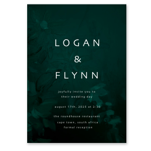 Our custom Strathmore White Full Color with Foil Invitation with Matte White Ink Digital Print Colors and Shiny 18 Kt Gold Foil will give your party the personalized touch every host desires.