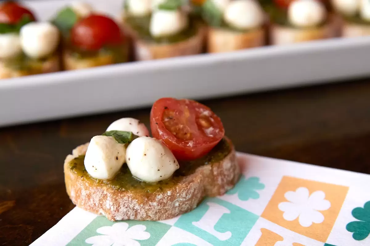 St. Patrick’s Day Party Appetizer with a custom cocktail napkin