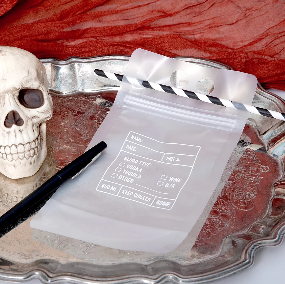 Blood Bag drink pouch lifestyle