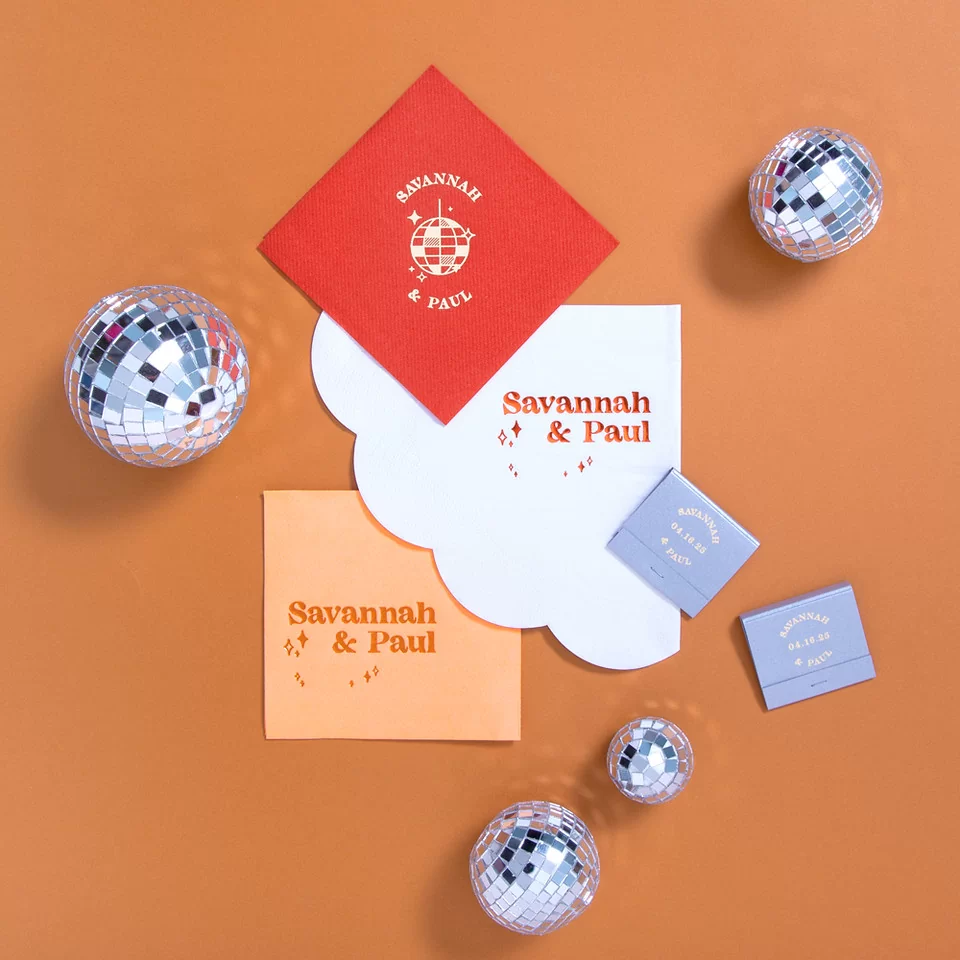 Retro Wedding Matches