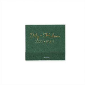 Ignite a spark of timeless romance with the Elegant Deco Name Wedding Match—a matchbox that artfully combines sophistication with celebratory spirit. The front features the couple's names in sophisticated script, heralding their union, while the back flaunts an intricate Art Deco pattern, making it an exquisite keepsake for any nuptial celebration.