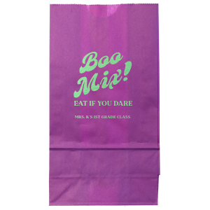 Get in the Halloween spirit with the Boo Mix Halloween Bag! Customize with you or your child's name and fill with spooky treats. Perfect for collecting Halloween candy or using at a Halloween party. 