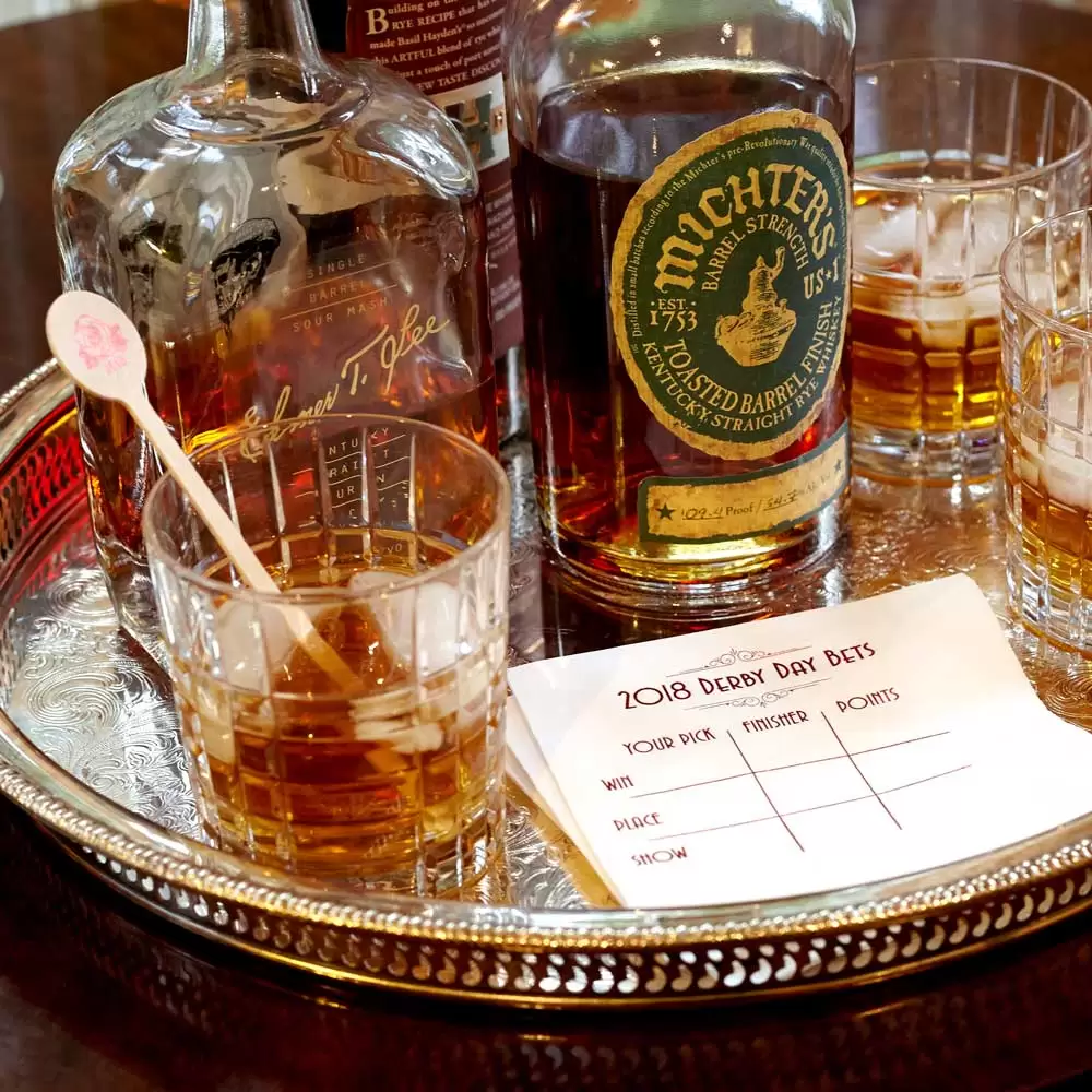 kentucky derby bet card napkins