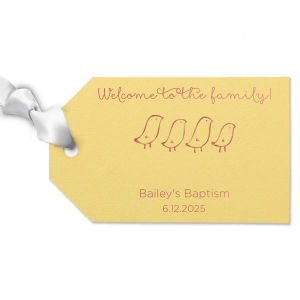 Welcome Family Baptism Tag