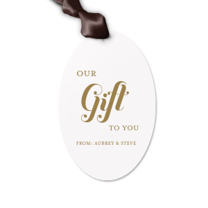 Here's a must have for your next celebration. Decorate your gift like never before and surprise your loved ones with this Our Gift To You Letterpress Tag. Everyone will love it!