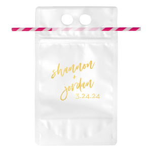 Script Names and Date Drink Pouch