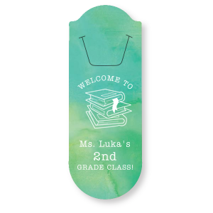 The ever-popular Watercolor Seaglass Party Pocket with Matte White Foil has a Books Stacked graphic and is good for use in Graduation themed parties and can be personalized to match your party's exact theme and tempo.