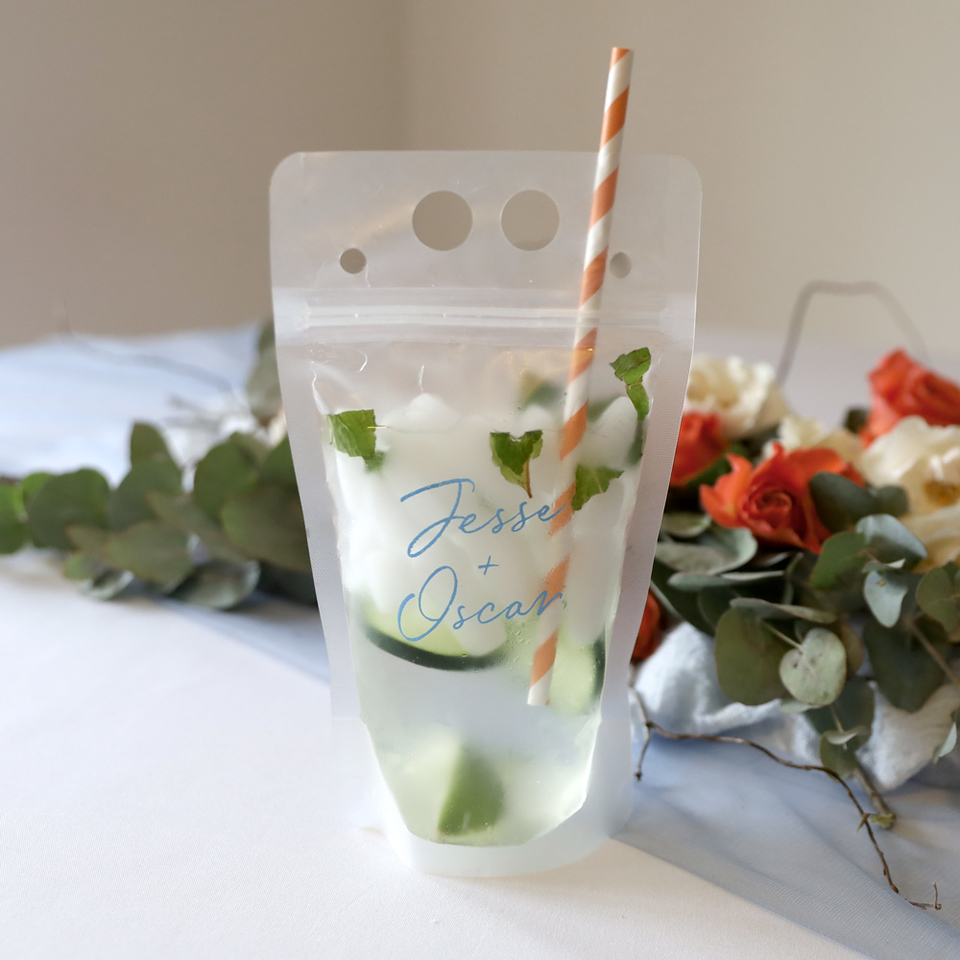 Hinterland Honeymoon Script Names Drink Pouch