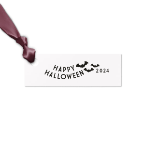 Custom Watercolor Rose Wave Gift Tag with Matte Black Foil has a Bats graphic and is good for use in Halloween, Holiday, Animals themed parties and couldn't be more perfect. It's time to show off your impeccable taste.