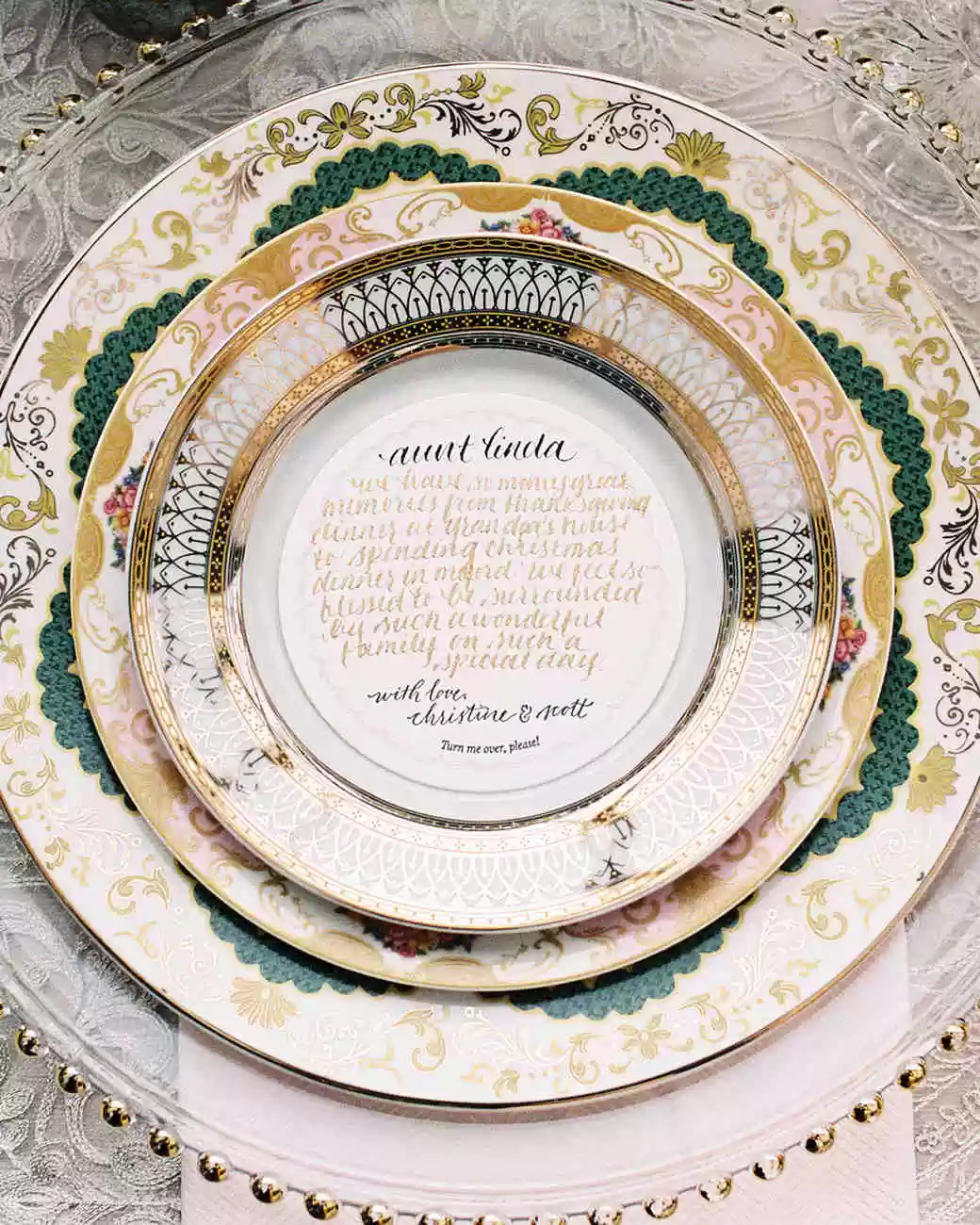 Personalized Wedding Place Setting photo by Tec Pateja