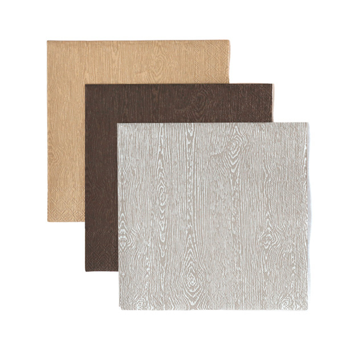 Ash Wood Pattern Cocktail Napkin Pack
