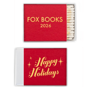 Our custom Poptone Convertible Red Classic Matchbox with Shiny 18 Kt Gold Foil will give your party the personalized touch every host desires.