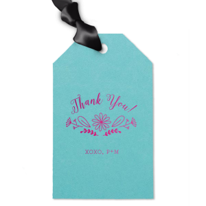 Blue Calligraphy Thank You Gift Tags – FAKING IT FABULOUS