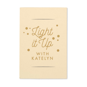 ForYourParty's personalized Poptone Fuschia Small Sparkler Sleeve with Satin 18 Kt. Gold Foil Color can't be beat. Showcase your style in every detail of your party's theme!