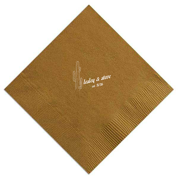 The ever-popular Destination Mexico Cactus Napkin that will beautify your party and can be customized to complement every last detail of your party. Give it a try today! 
