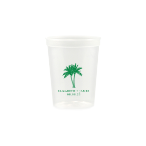 The Romantic Beach Vibes Cup is sure to turn your next party event into a summertime smash! Available in your choice of ink printed colors and customizable text, the party cup is easy to make your own.