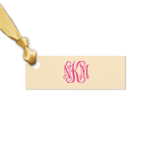 Our custom Natural Black Round Gift Tag with Satin Sterling Silver Foil can't be beat. Showcase your style in every detail of your party's theme!