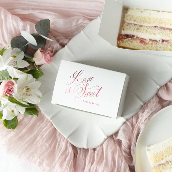 Love is sweet cake box