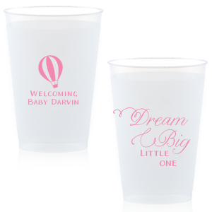 Our beautiful Dream Big Little One Cup is good for use in Travel, Baby Shower themed parties and will look fabulous with your unique touch. Your guests will agree!