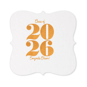 Commemorate this significant achievement with the Milestone Year Grad Coaster, boldly highlighting the graduation year, complemented by the graduate's name. A distinguished and practical keepsake for any graduation celebration.