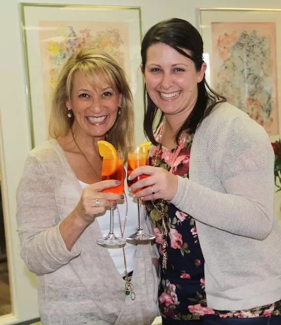 aperol spritz with personalized cocktail napkins