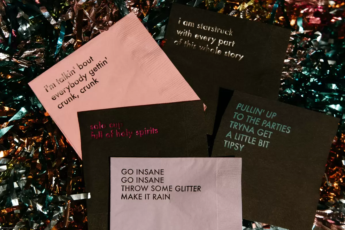 custom cocktail napkins 