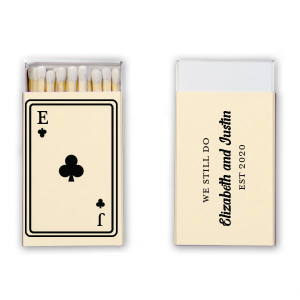 Clubs Playing Card Anniversary Matchbook