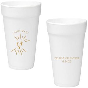 Our Taco 'Bout Cup is good for use in Weddings, Bridal Showers and Fiestas and will make your guests swoon. Personalize your party's theme today.