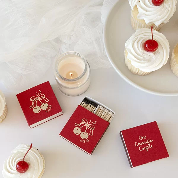 Cherry Couple Matchbox 
