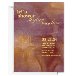 Meet ForYourParty's new Let's Shower With Love Invite, designed especially for you. It has an amazing graphics and will fit in every occasion. Modify it and you're good to go! 