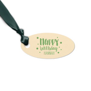 This custom, hand-lettered gift tag is a great giftwrap accessory for any birthday celebration. Featuring high-quality paper stock with a smooth, matte finish, you can further personalize your tag with a custom letterpress ink and ribbon cover. Order now to get it in time for the big day!