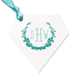 Our beautiful Monogram Floral Wreath Letterpress Gift Tag will look incredible on your gift made for your loved ones. Surprise them and add this unique final touch. They will love it! 