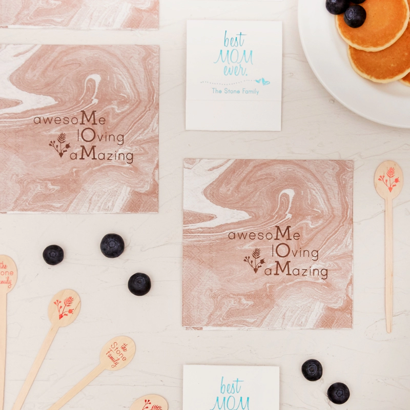 custom designed Mothers Day party accessories