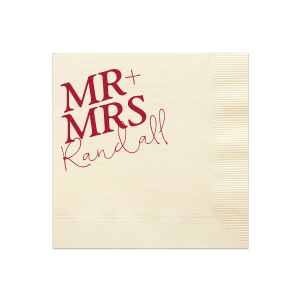 Bold Mr And Mrs Napkin