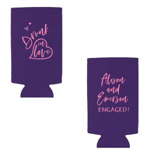 personalized slim can koozies