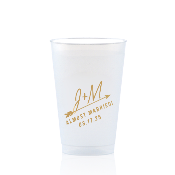 The ever-popular Almost Married Arrow Cup is good for use in Rehearsal Dinner, Bachelor/Bachelorette and Wedding themed parties and couldn't be more perfect. It's time to show off your impeccable taste.